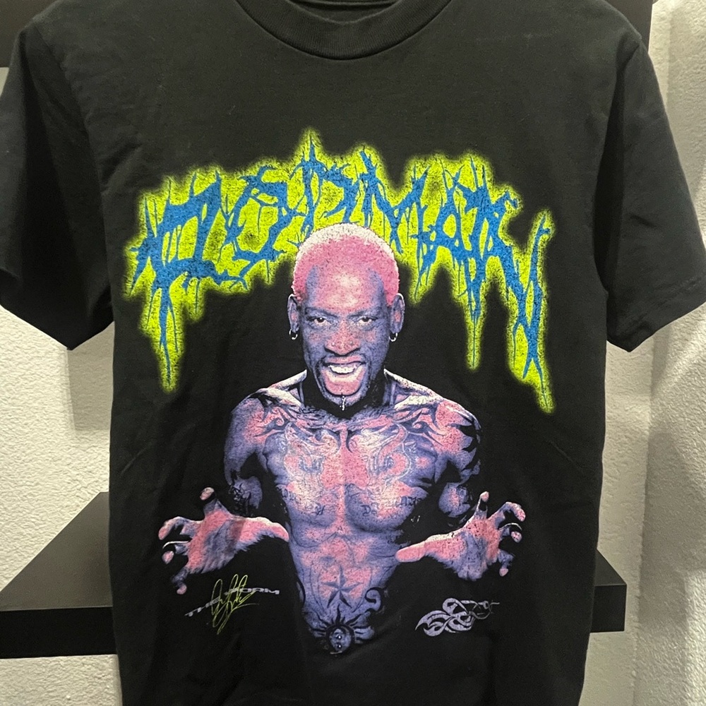 Dennis Rodman Graphic T-Shirt Rodman Apparel Men’s Small Black - Picture 2 of 3